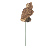Load image into Gallery viewer, ESSCHERT DESIGN Owl Statue On Pole - Brown