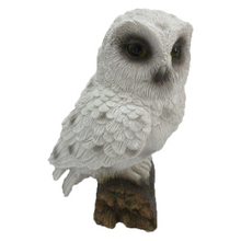 Load image into Gallery viewer, ESSCHERT DESIGN Owl Statue On Pole - White