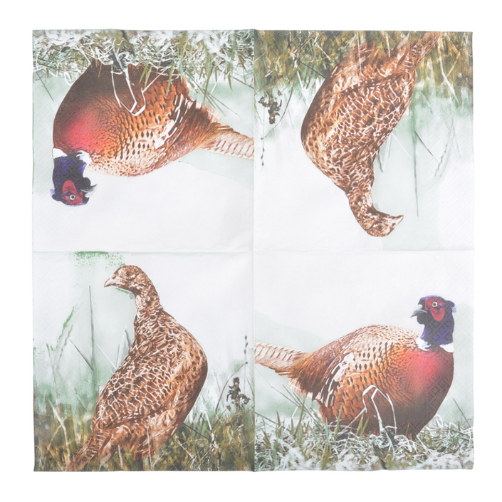 ESSCHERT DESIGN Paper Napkins 20pk - Pheasant