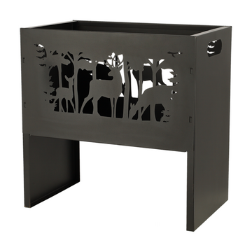 ESSCHERT DESIGN Rectangular Fire Basket - Deer **Limited Stock**