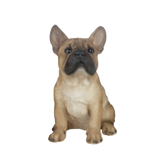ESSCHERT DESIGN Sitting French Bulldog Statue - Brown