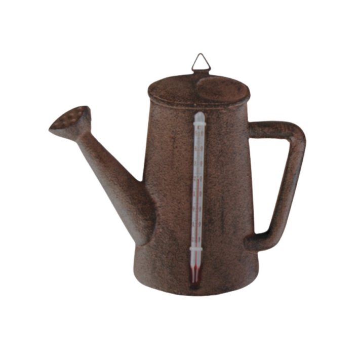 ESSCHERT DESIGN Cast Iron Wall Thermometer - Watering Can