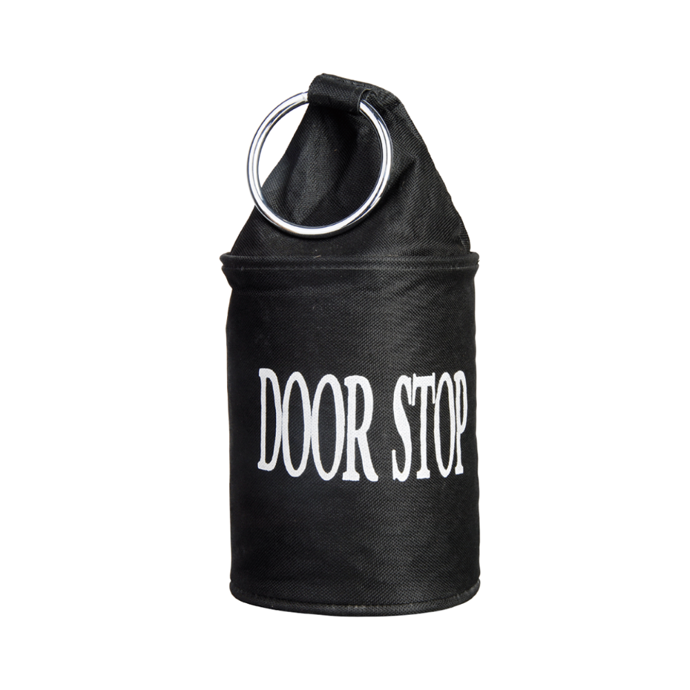 ESSCHERT DESIGN Door Stop With Ring - Black