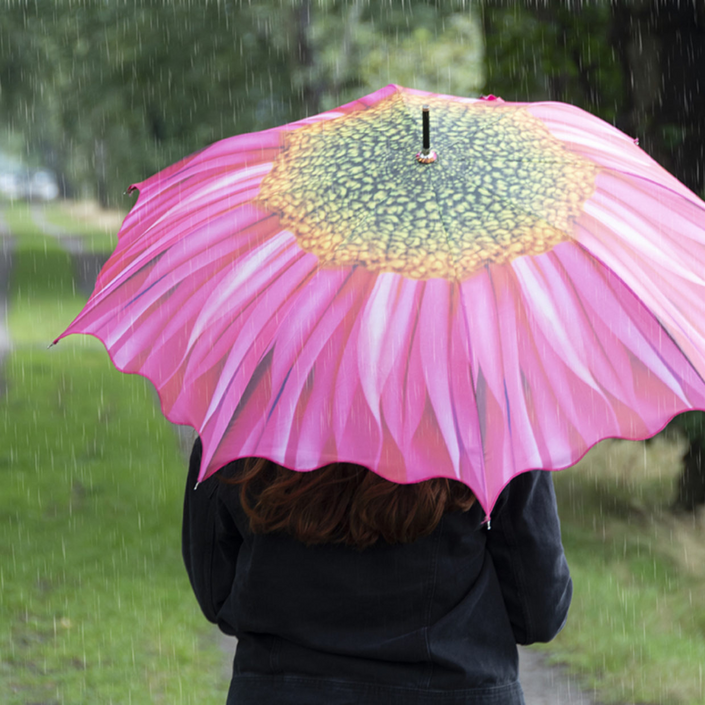 ESSCHERT DESIGN Flower Umbrella - Pink Gerbera