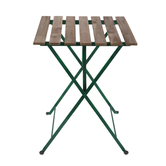 ESSCHERT DESIGN Green & Wood Bistro Table