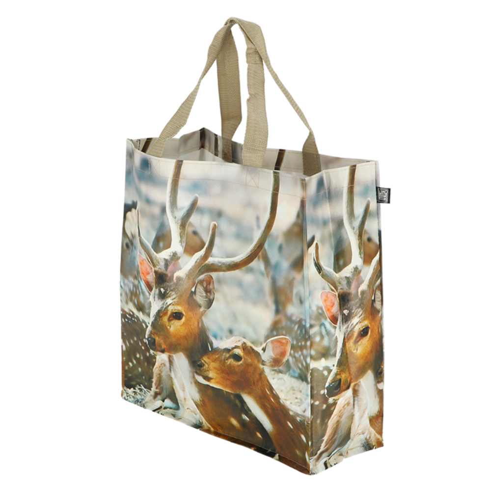 Load image into Gallery viewer, ESSCHERT DESIGN &#39;Nature Print&#39; Shopping Bag - Deer