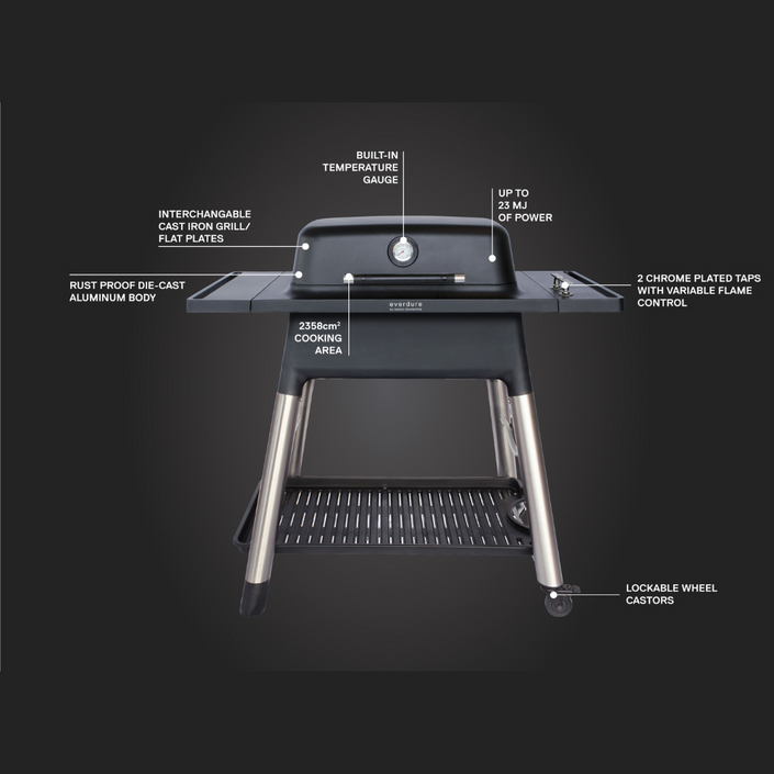 EVERDURE BY HESTON BLUMENTHAL Force™ Gas Barbeque - Black