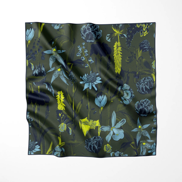 ARTIFACT Square Silk Scarf - Eos Moss