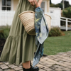 ARTIFACT Square Silk Scarf - Eos Moss
