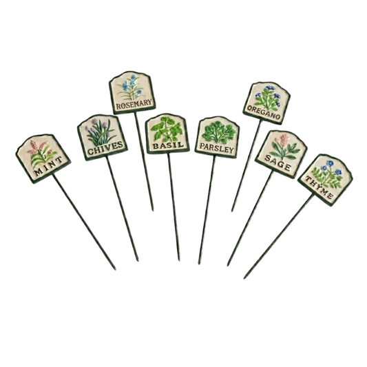 MARTHA'S VINEYARD Herb Garden Labels (Green & Cream)