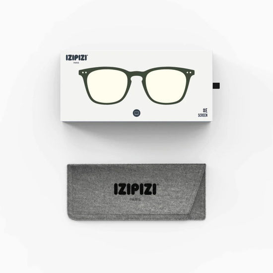 IZIPIZI eyeglasses with packaging and case on a white background