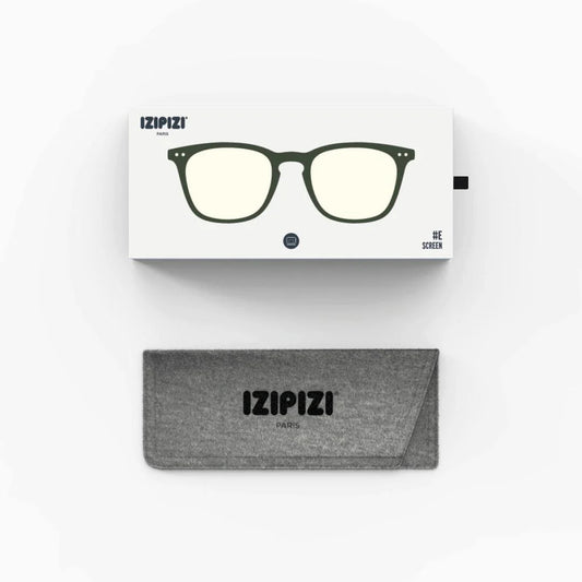 IZIPIZI eyeglasses with packaging and case on a white background