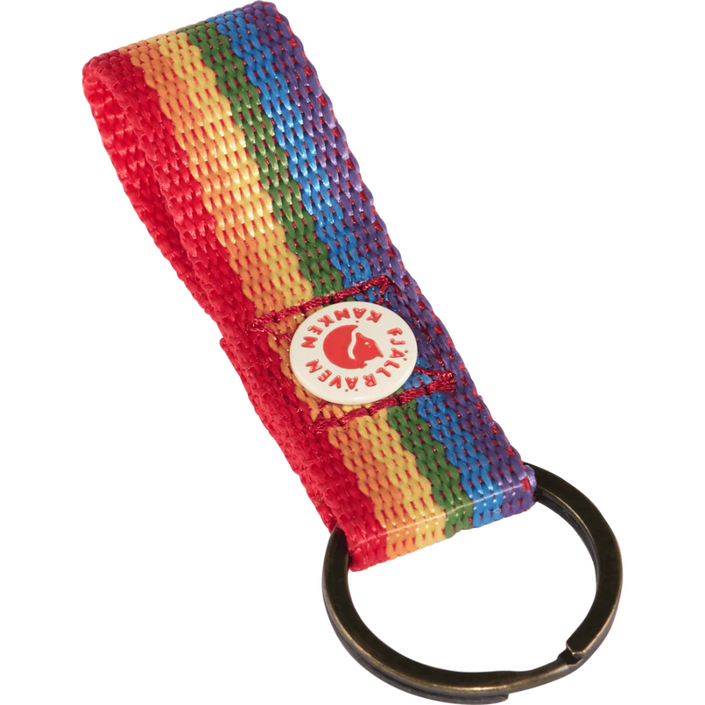 FJÄLLRÄVEN Kånken Keyring - Rainbow Pattern