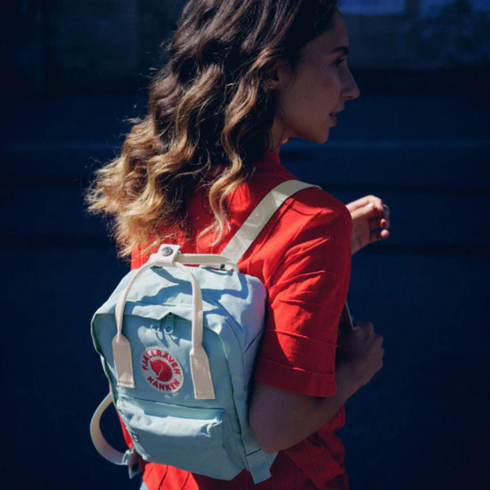 FJÄLLRÄVEN Kånken Mini Backpack - Fog/Pink