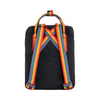 FJALLRAVEN Kanken Rainbow Mini Backpack - Black