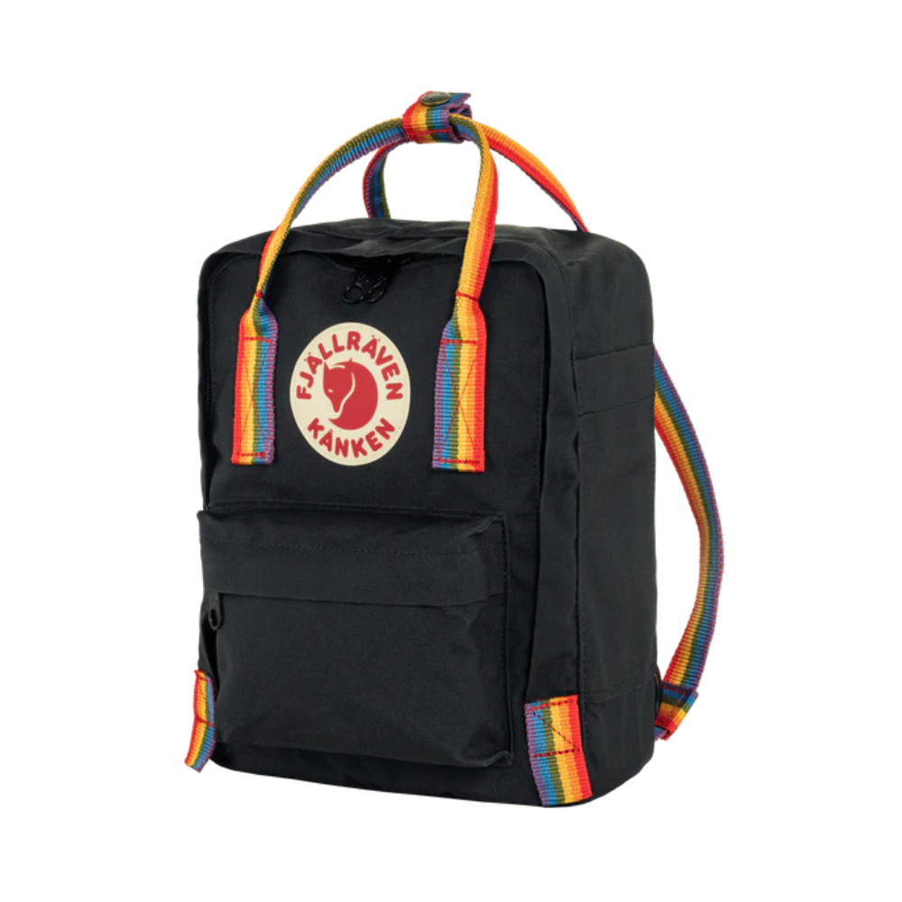 Load image into Gallery viewer, FJÄLLRÄVEN Kånken Rainbow Mini Backpack - Black