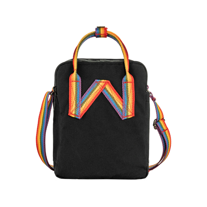 FJÄLLRÄVEN Kånken Rainbow Sling Carry Bag - Black