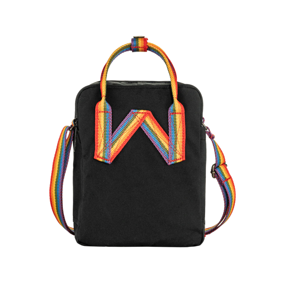 Load image into Gallery viewer, FJÄLLRÄVEN Kånken Rainbow Sling Carry Bag - Black