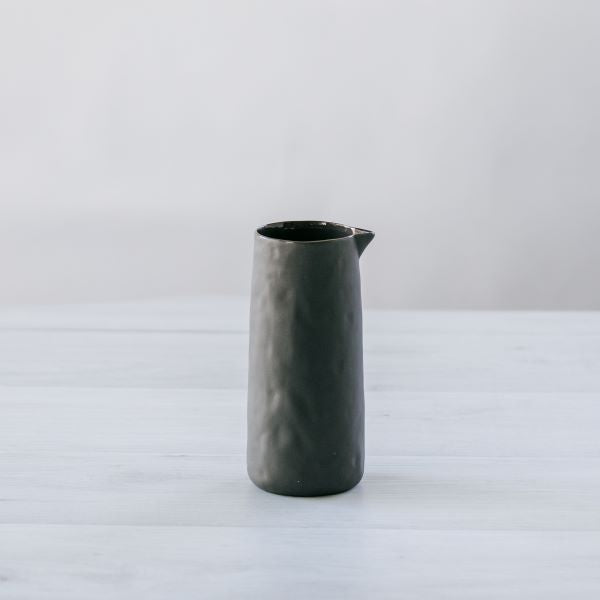 FLAX Ceramic Jug 19cm - Charcoal