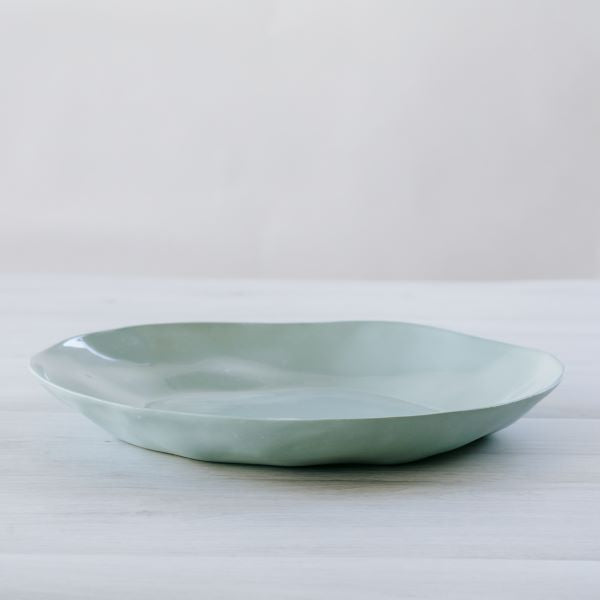 FLAX Serving Platter Round 35cm - Duck Egg Blue