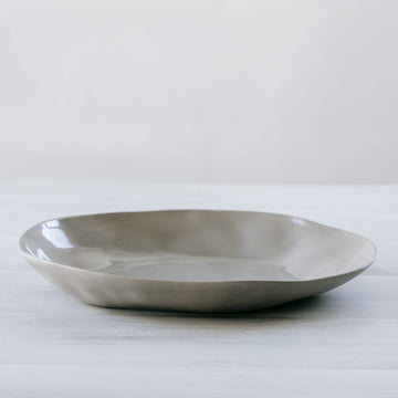 FLAX Serving Platter Round 35cm - Grey
