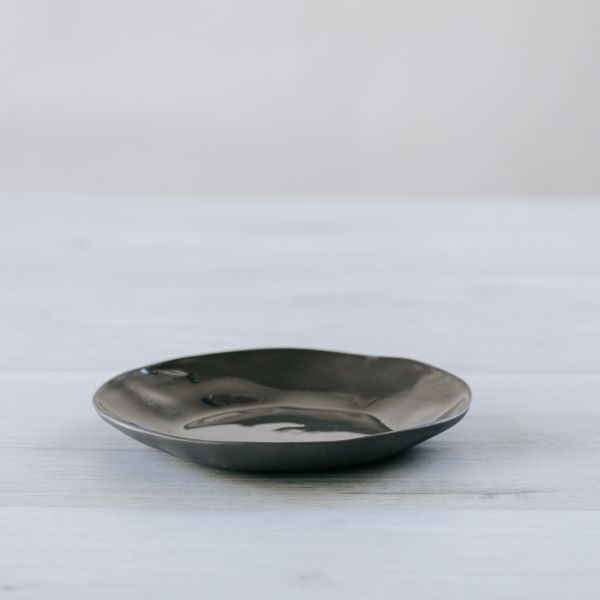 Load image into Gallery viewer, FLAX Saucer / Snack Plate 13cm - Charcoal