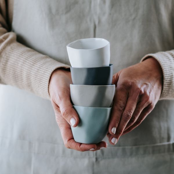 Load image into Gallery viewer, FLAX Tea Cup 5.5cm - Charcoal