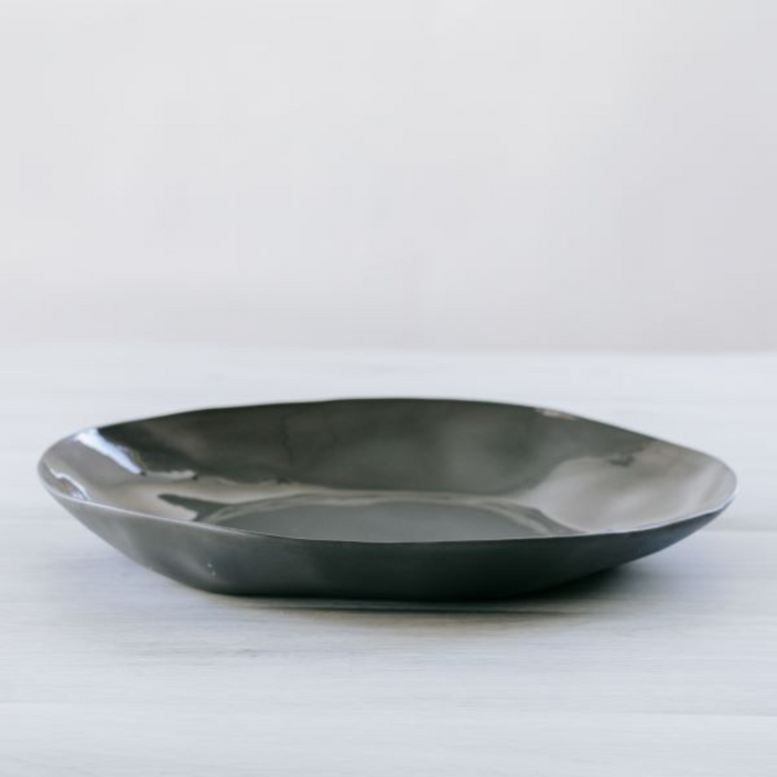 FLAX Charger Plate - Charcoal