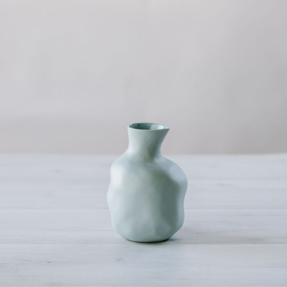 Load image into Gallery viewer, FLAX Sake Bottle 15cm - Duck Egg Blue