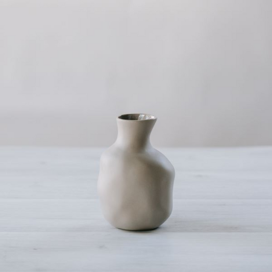 FLAX Sake Bottle 15cm - Grey