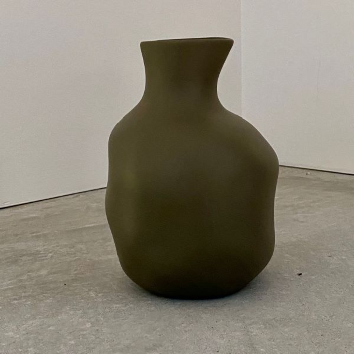 FLAX Sake Bottle 15cm - Khaki