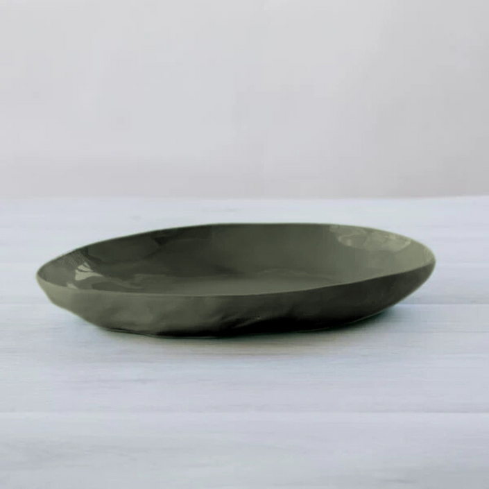 FLAX Serving Platter Oval 38cm - Khaki