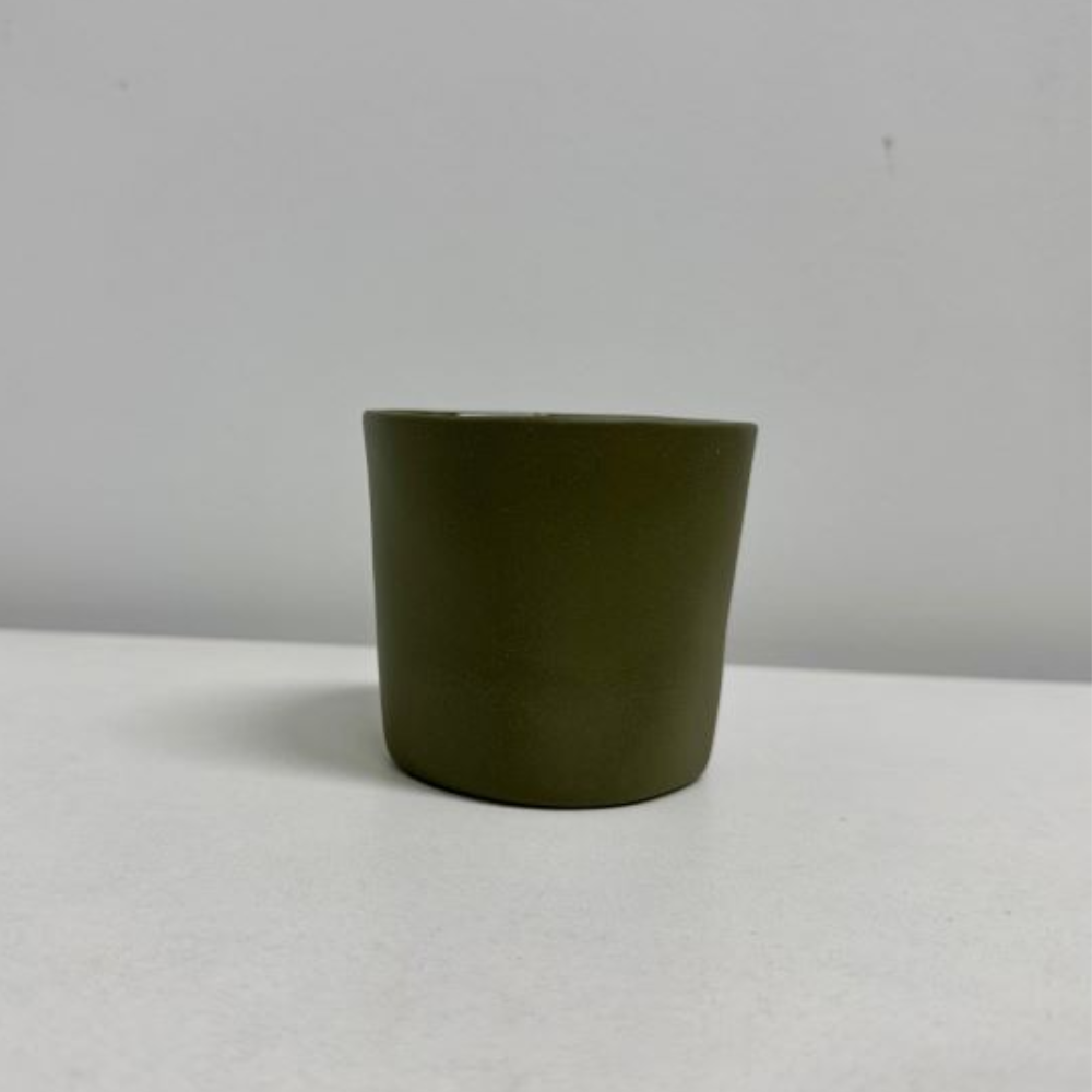 FLAX Short Cup 8cm dia - Khaki