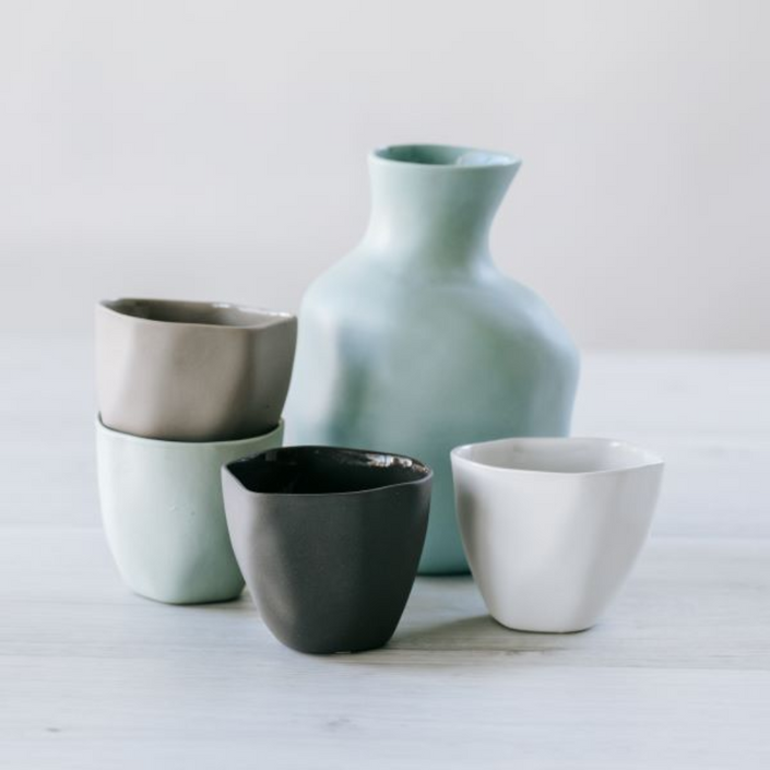 FLAX Tea Cup 5.5cm - Charcoal