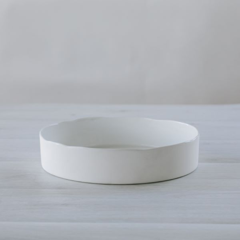 Load image into Gallery viewer, FLAX Vue Deep Serving Bowl 28cm - White