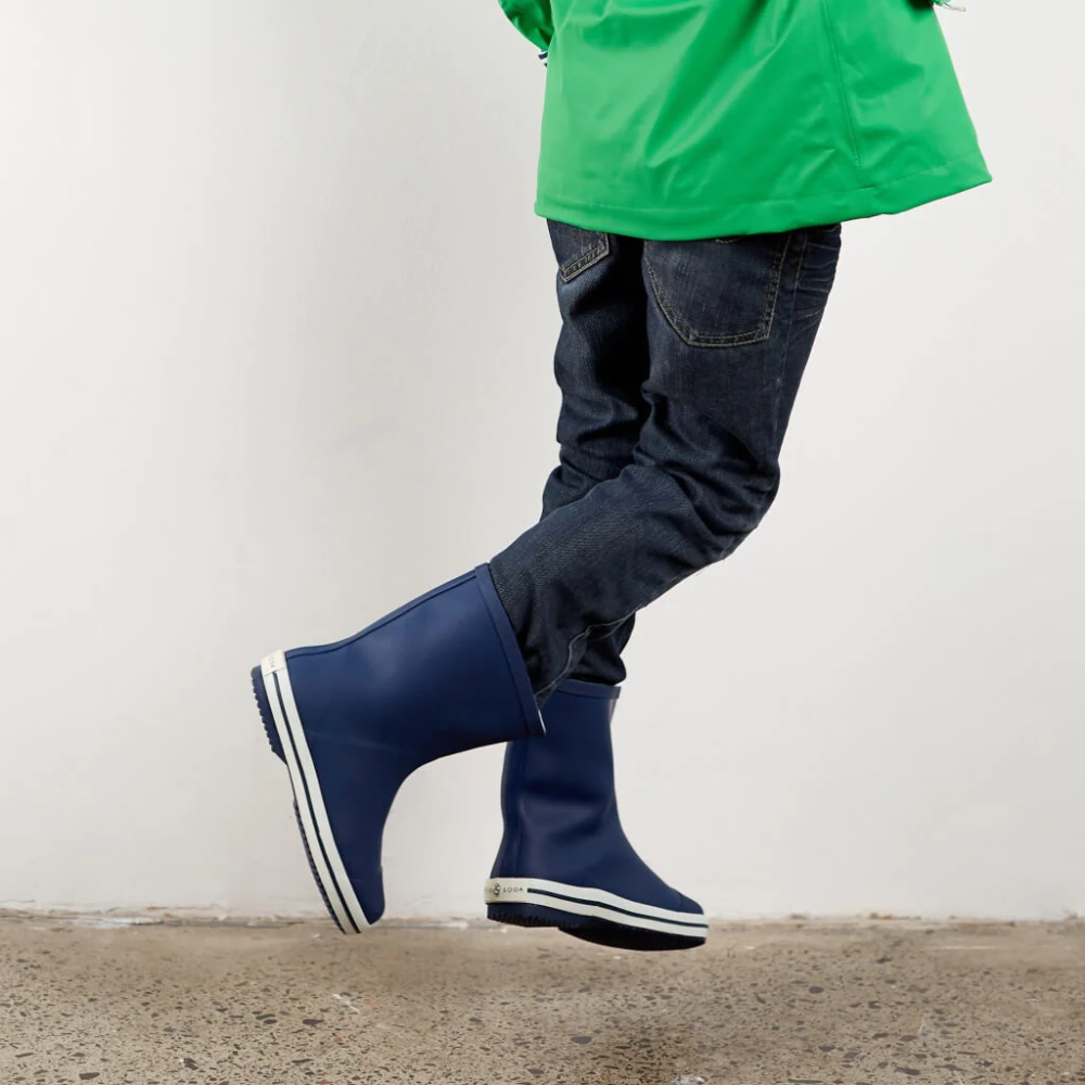 Load image into Gallery viewer, FRENCH SODA Kids Gumboot - Navy