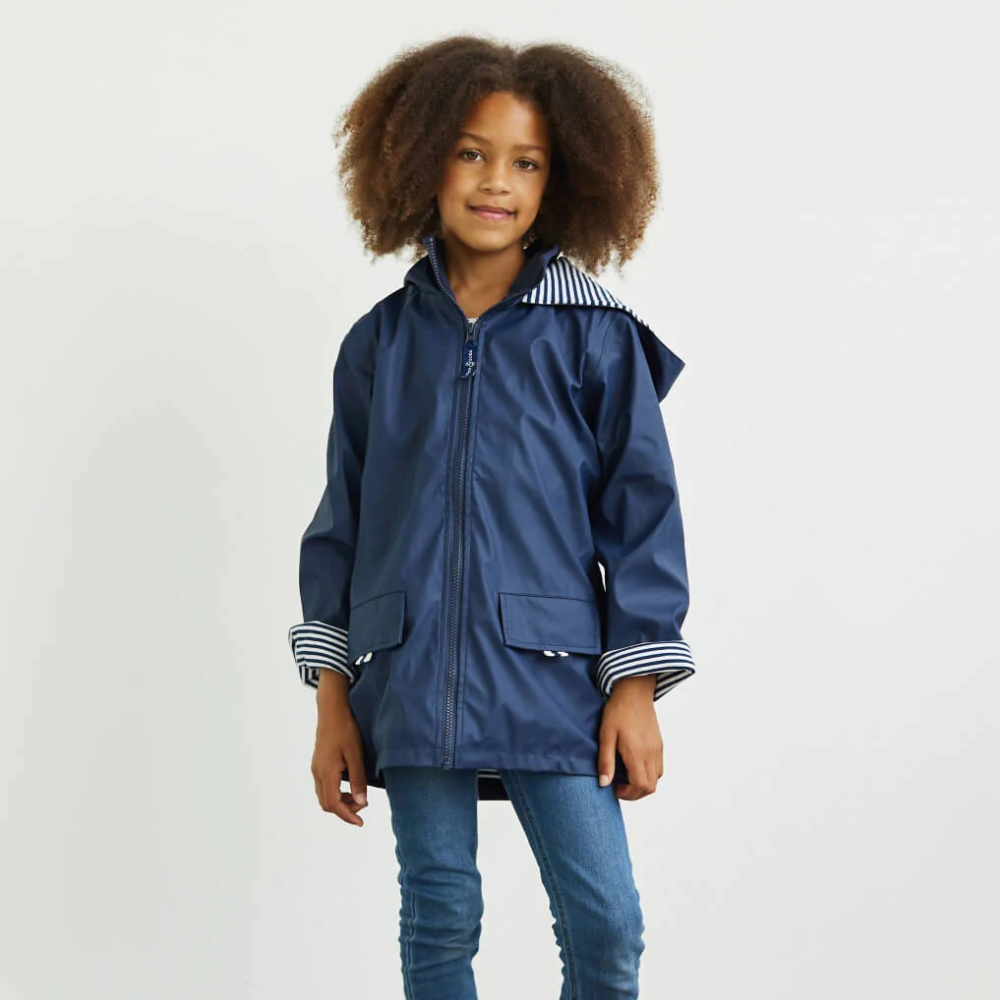 FRENCH SODA Kids Raincoat Navy