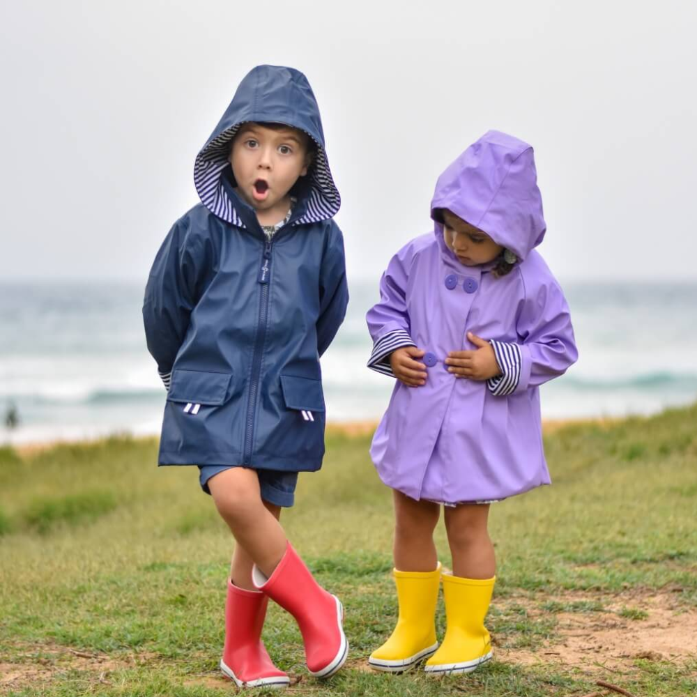 FRENCH SODA Kids Raincoat Navy