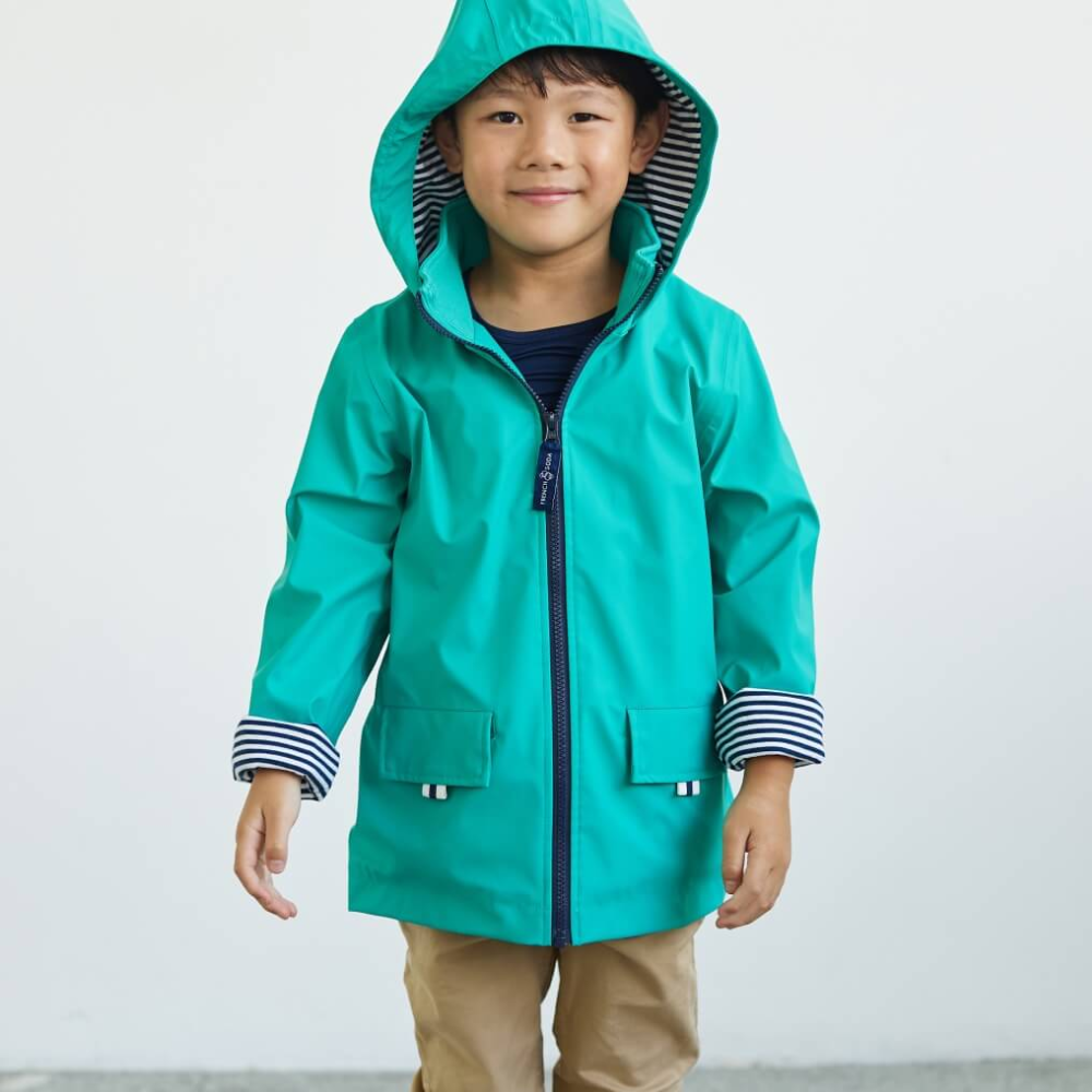 Load image into Gallery viewer, FRENCH SODA Kids Raincoat - Sea Green