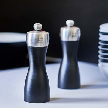 PEUGEOT Fidji Salt & Pepper Duo Black Wood & Stainless Steel - 15cm