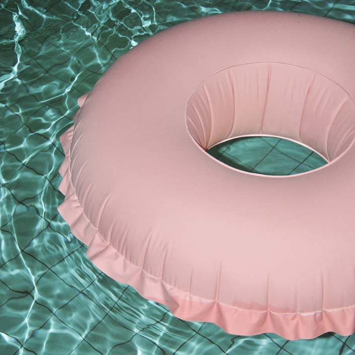 GARDEN GLORY Couture Canvas Pool Float - Pink