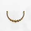 GARDEN GLORY Pearl Ribbon Door Knocker - Polished Brass **Limited Stock**