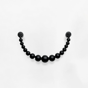 GARDEN GLORY Pearl Ribbon Door Knocker - Black **Limited Stock**