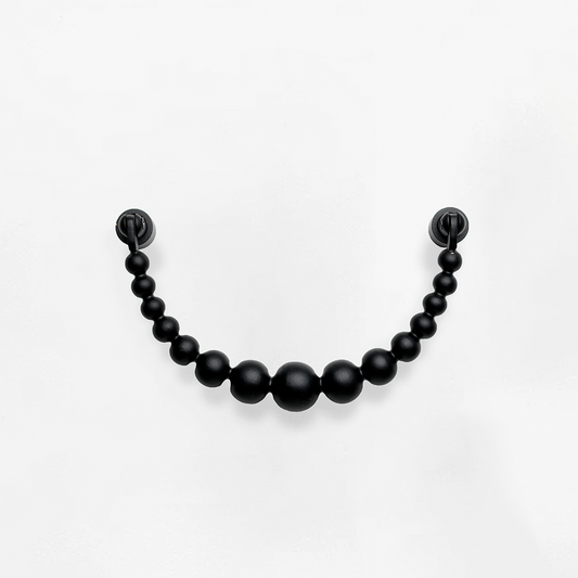 GARDEN GLORY Pearl Ribbon Door Knocker - Black **Limited Stock**