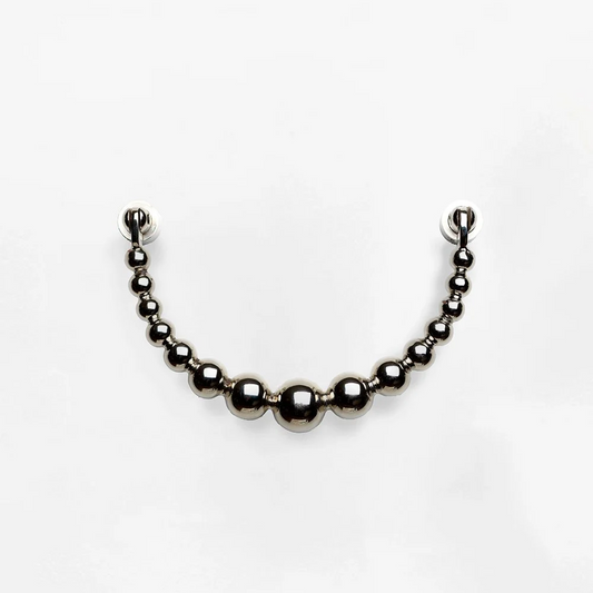 GARDEN GLORY Pearl Ribbon Door Knocker - Silver **Limited Stock**