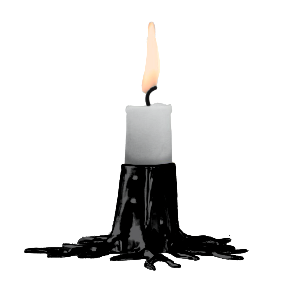 GARDEN GLORY Candle Holder “Mini Root” – Onyx Black