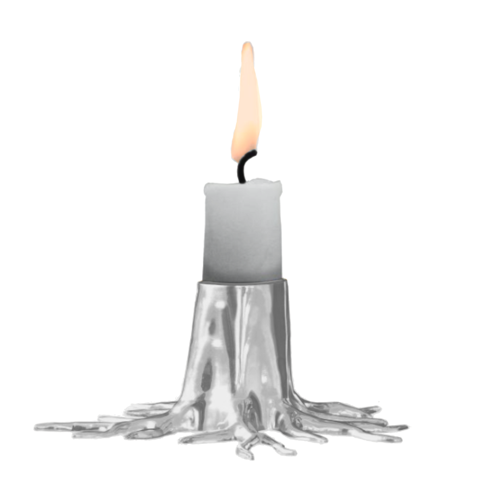 Load image into Gallery viewer, GARDEN GLORY Candle Holder “Mini Root” – Silver