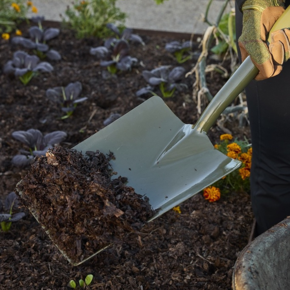 Load image into Gallery viewer, BURGON &amp; BALL BoronGreen Square Shovel - RHS Endorsed