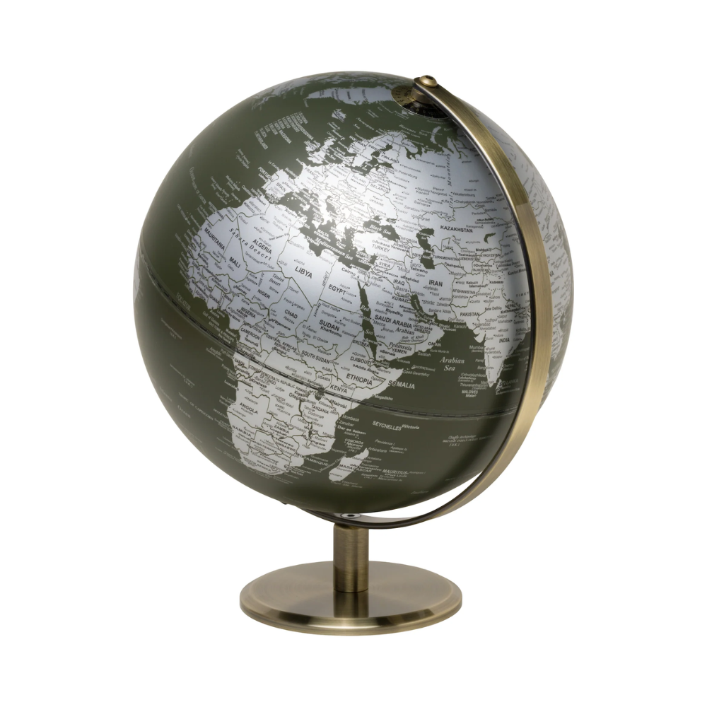 Load image into Gallery viewer, GENTLEMENS HARDWARE 10&quot; World Globe Light - Green