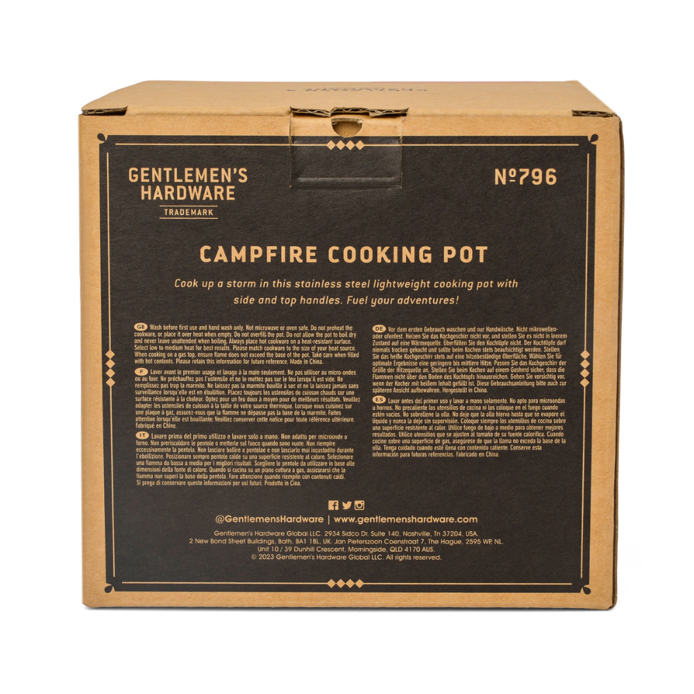 Load image into Gallery viewer, GENTLEMENS HARDWARE Campfire Cooking Pot